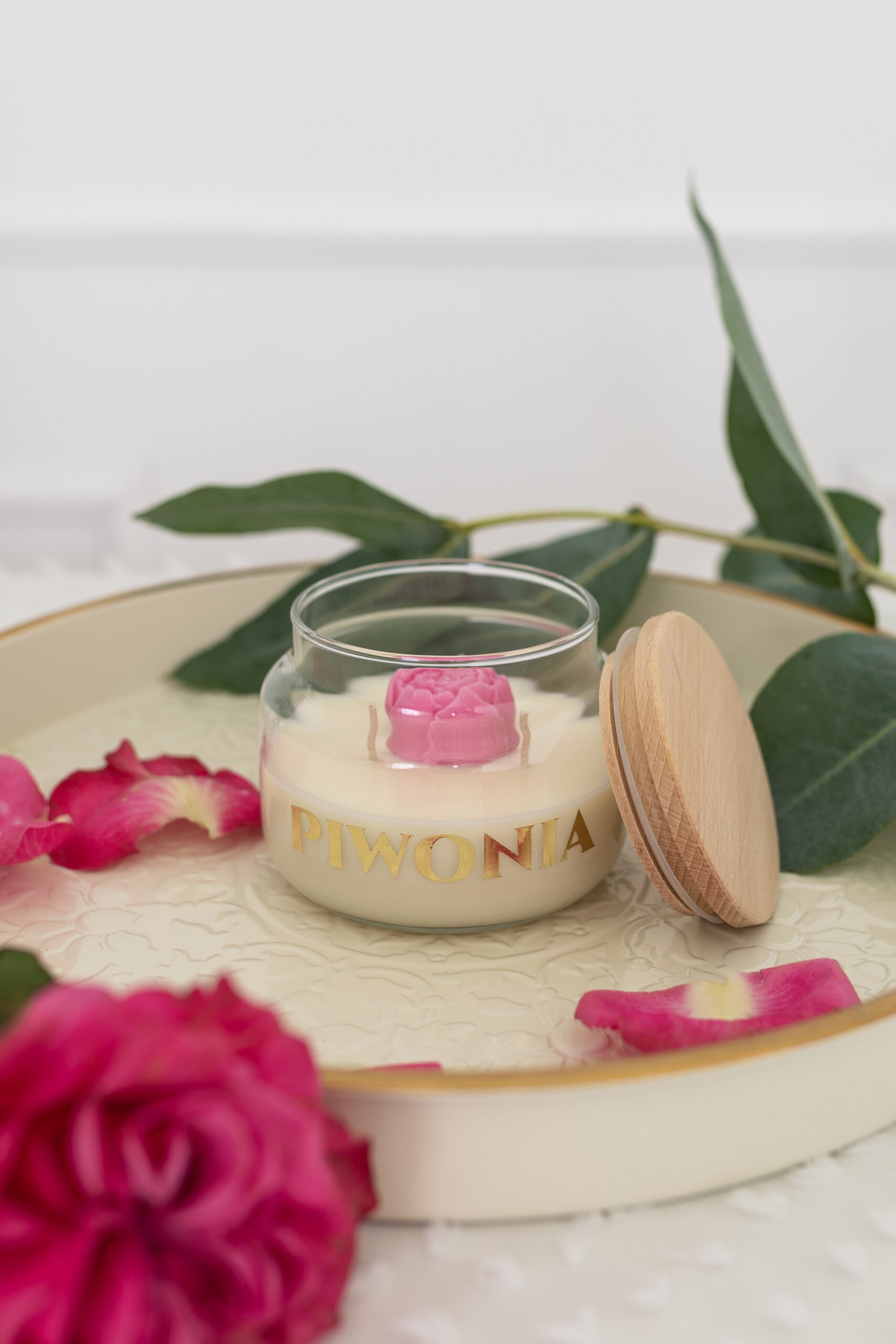 świeca sojowa piwonia