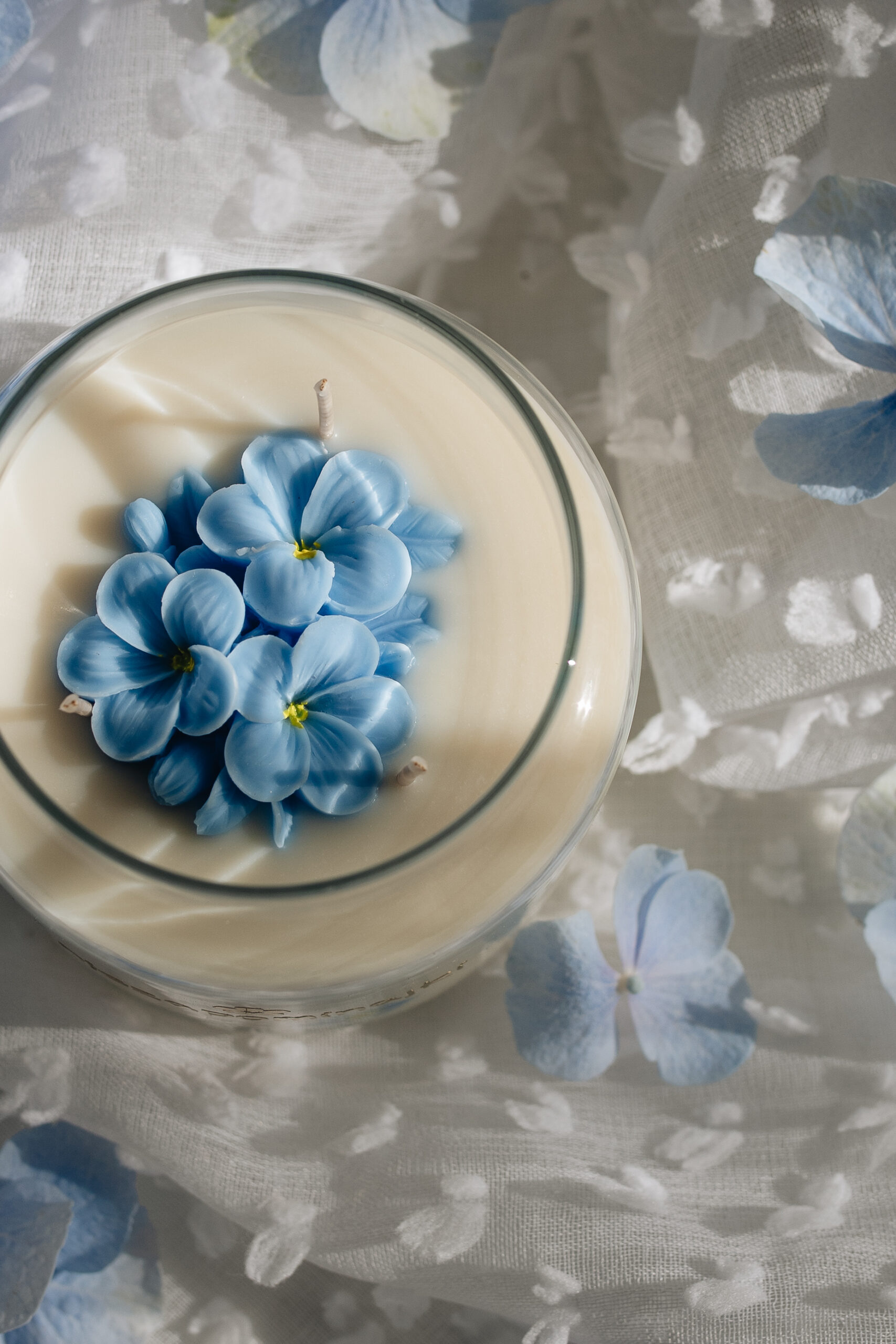 Świeca Sojowa Niezapominajki - obrazek 3