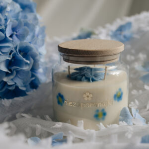 Świeca Sojowa Niezapominajki