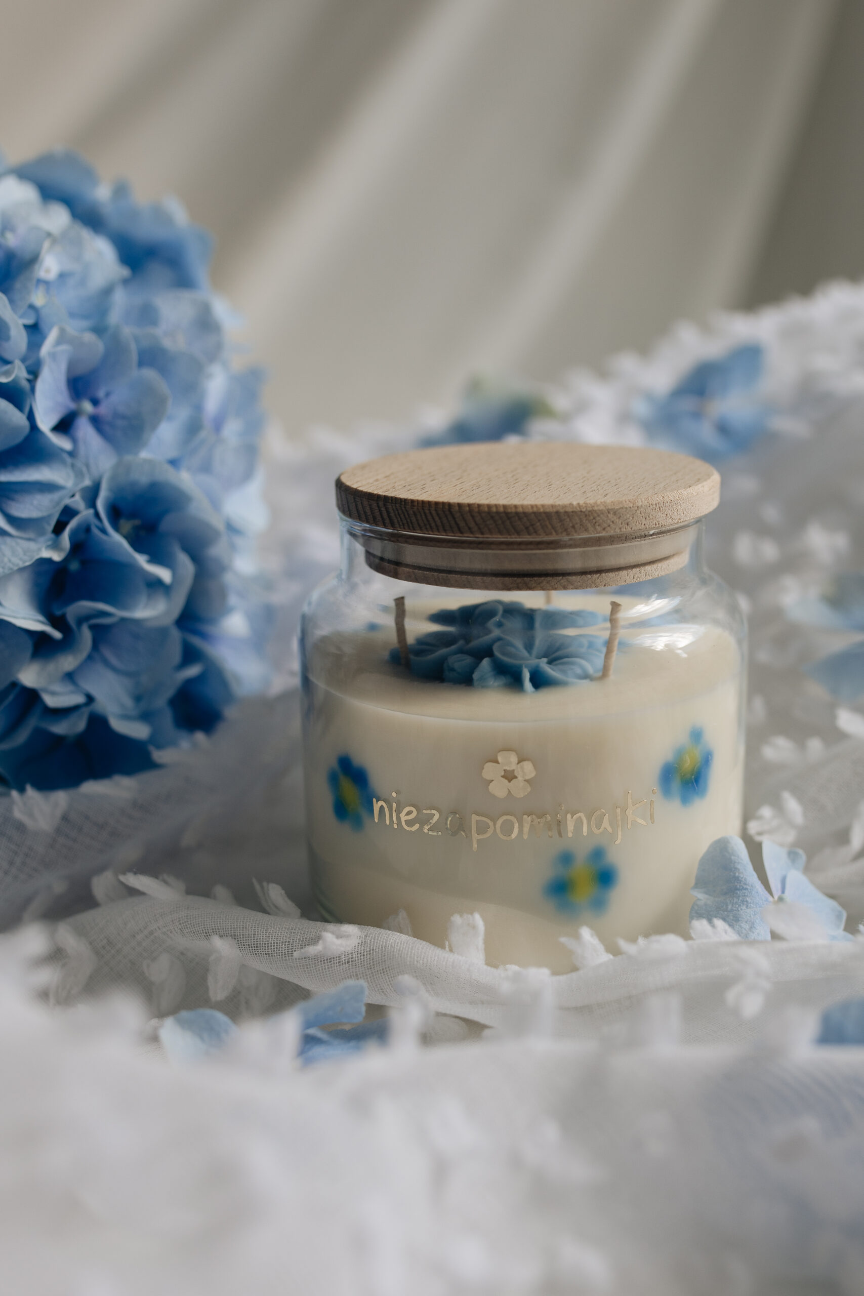 Świeca Sojowa Niezapominajki - obrazek 2