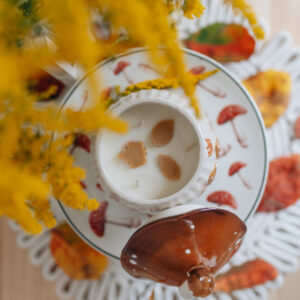 Świeca Sojowa Listki