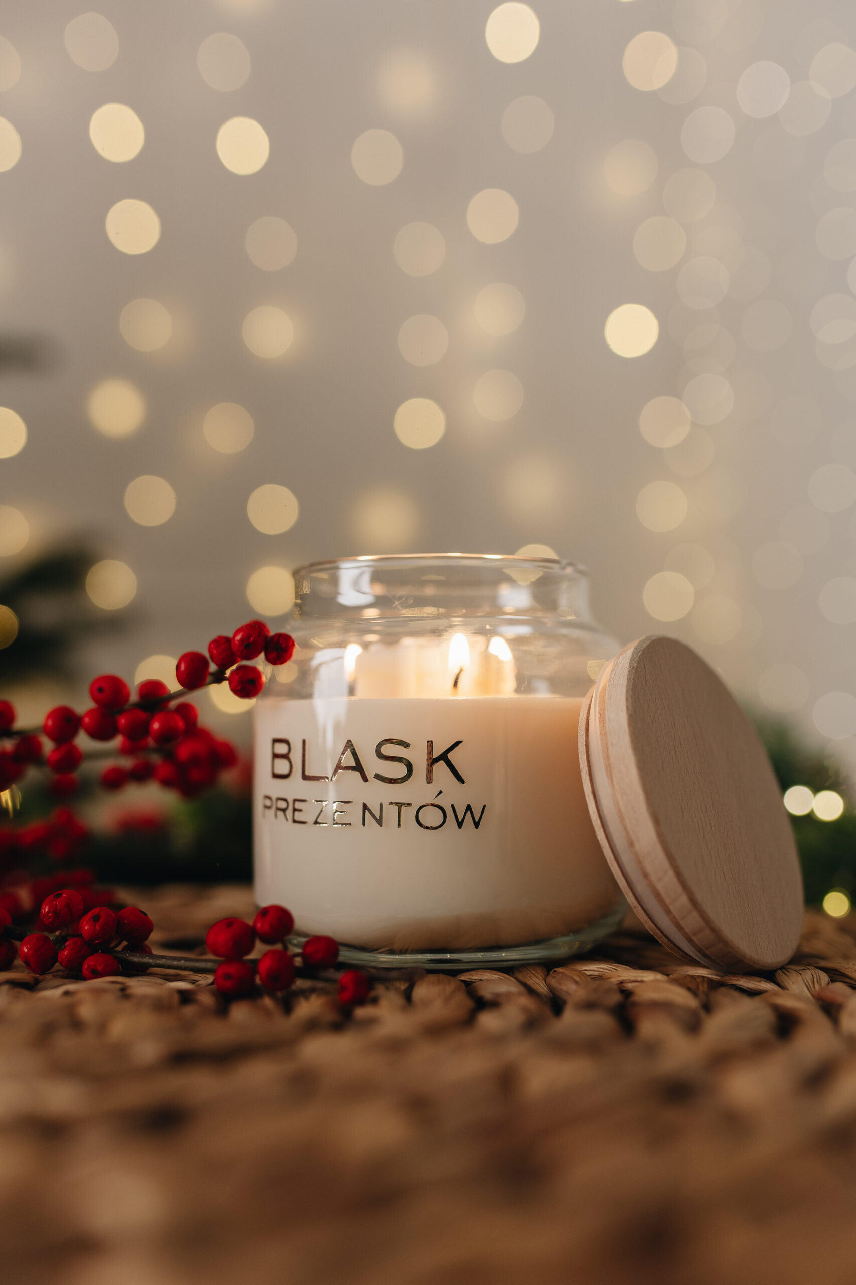 Świeca sojowa Blask Prezentów