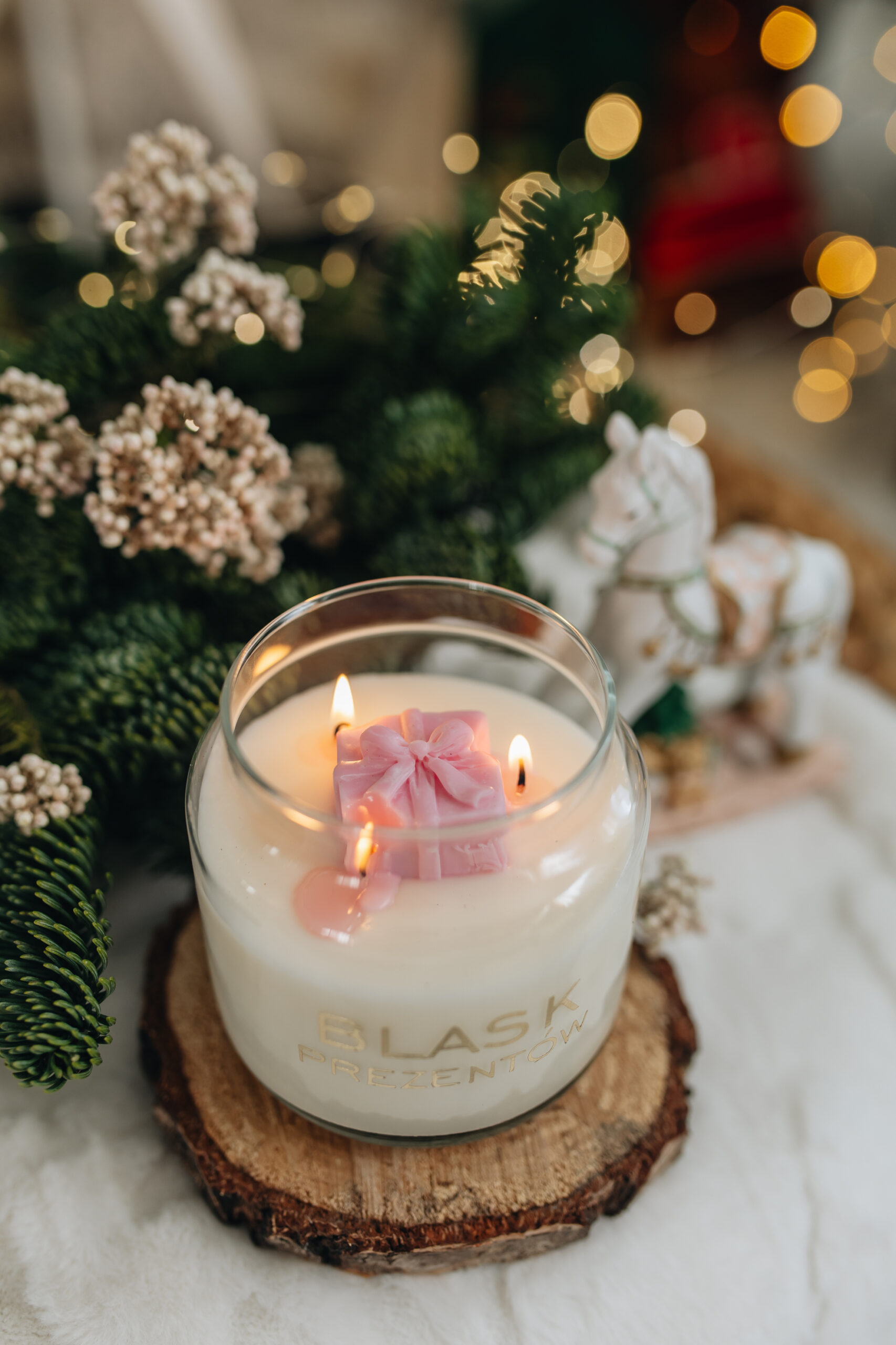 Świeca sojowa Blask Prezentów