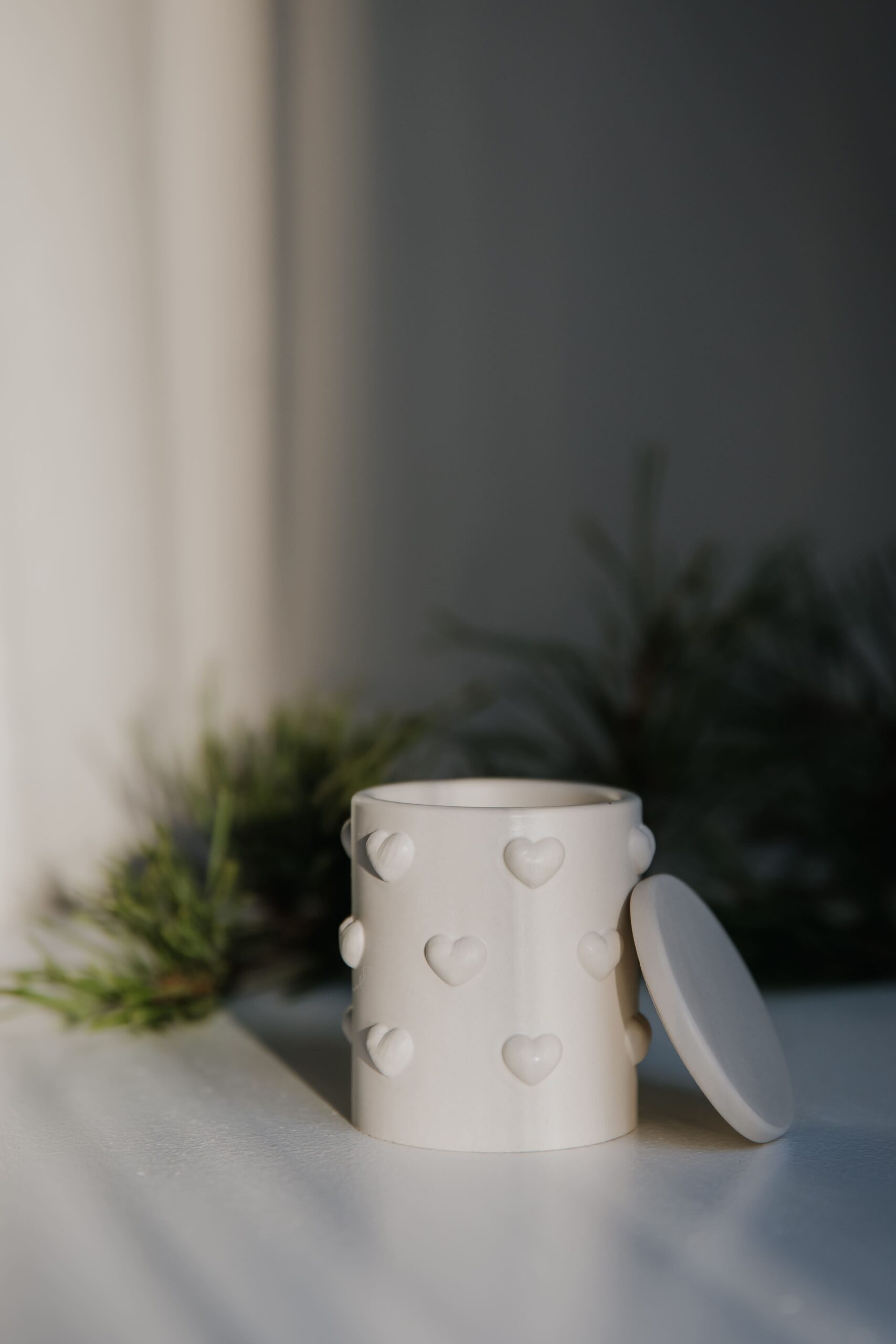 Świeca sojowa bezapachowa Serce - Kolekcja MIŁOŚĆ