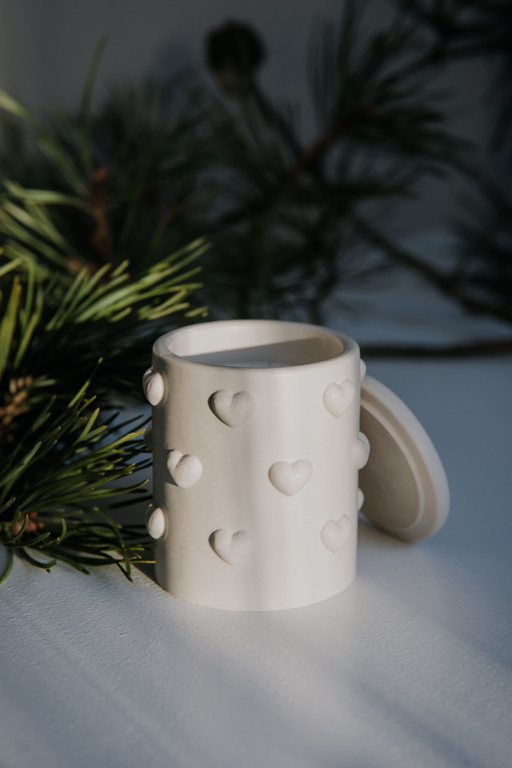 Świeca sojowa bezapachowa Serce - Kolekcja MIŁOŚĆ - obrazek 3