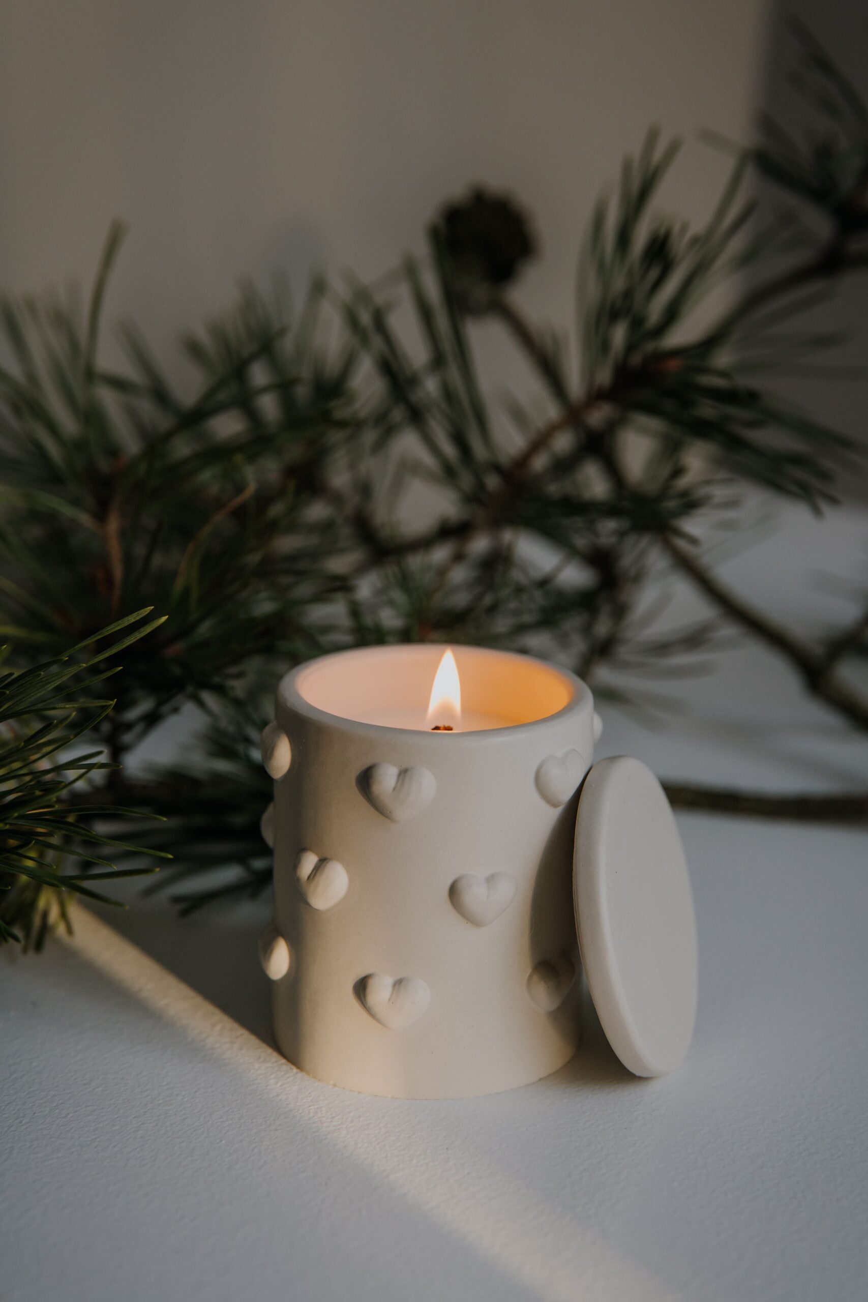 Świeca sojowa bezapachowa Serce - Kolekcja MIŁOŚĆ - obrazek 4