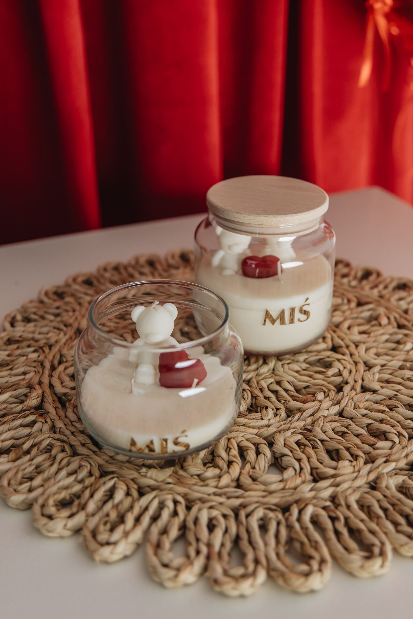 Świeca sojowa MIŚ - 180 g - Kolekcja MIŁOŚĆ - obrazek 5