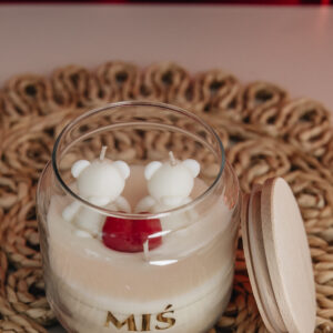 Świeca sojowa MIŚ – 300 g – Kolekcja MIŁOŚĆ