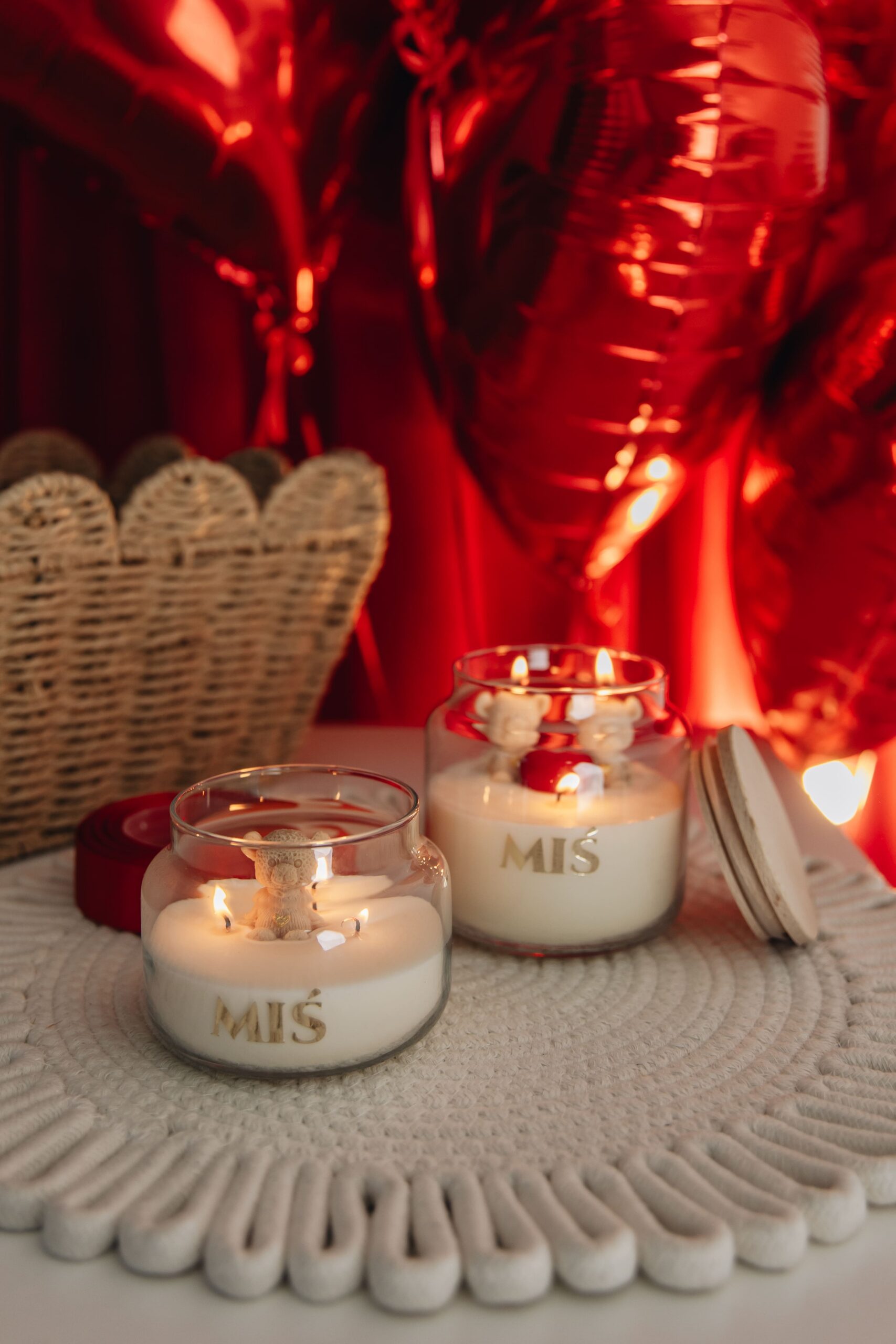 Świeca sojowa MIŚ - 300 g - Kolekcja MIŁOŚĆ - obrazek 4