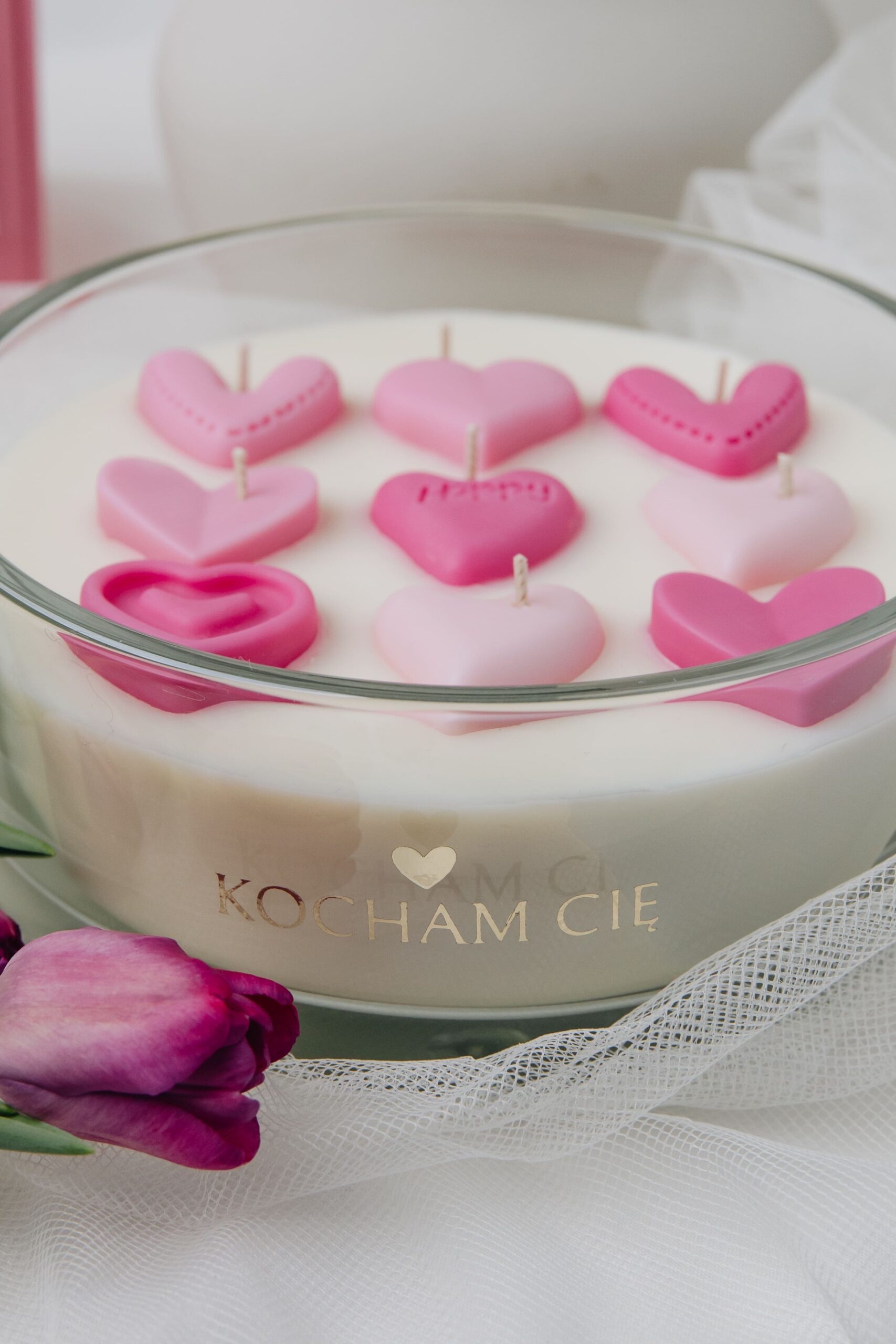 Świeca sojowa dedykowana- Kolekcja MIŁOŚĆ